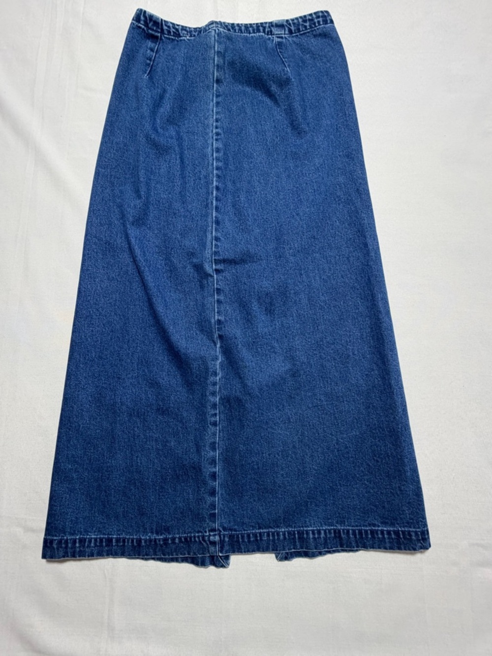 Vintage Eddie Bauer Denim Maxi Skirt Sz 6 High Waisted Granola Girl Americana
